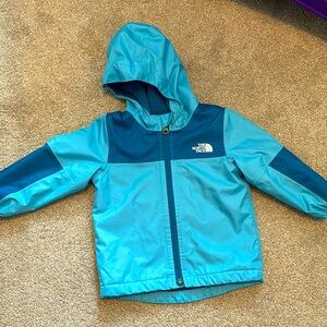 The North Face Glacier 12-18 Months baby blue zip-up wind breaker jacket